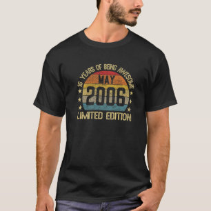 16 Jahre alte Vintage Mai 2006 Limited Edition 16. T-Shirt