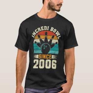 16 Jahre alter Bowler Bowling 2006 16. Geburtstag T-Shirt