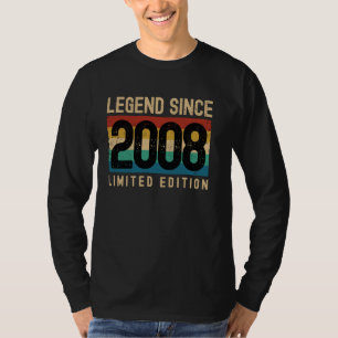 16 Jahre Vintag 2008 16. Geburtstagsdekoration T-Shirt