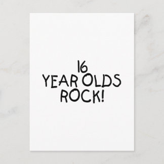 16-jähriges Alter Rock Postkarte