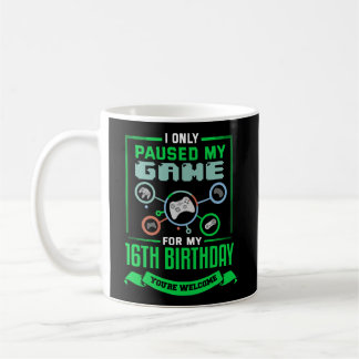 16-jähriges Gamer Geburtstagsgeschenk 16. Geburtst Kaffeetasse