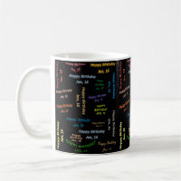 16. Januar Geburtstags-Tasse