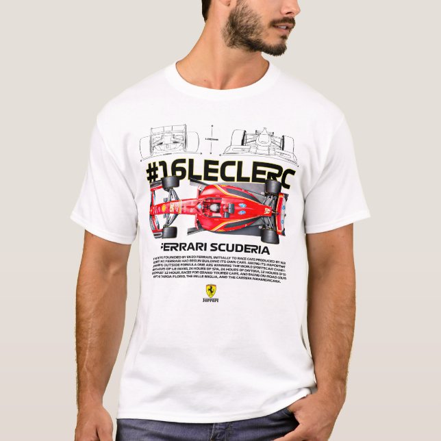16 leclerc T-Shirt (Vorderseite)