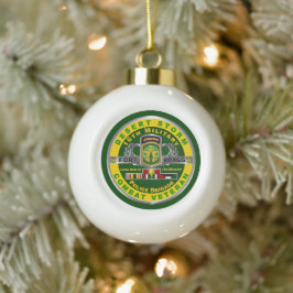 16. Militärpolizei Brigade Wüstensturm Veteran Keramik Kugel-Ornament