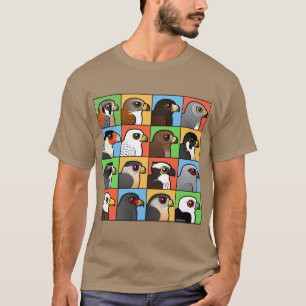 16 nordamerikanische Raubvogel-Profile T-Shirt