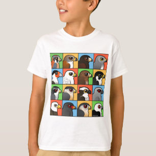 16 nordamerikanische Raubvogel-Profile T-Shirt