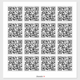16 Personalisierter QR-Code Aufkleber