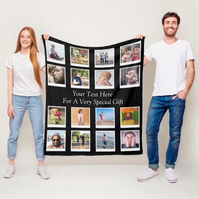 16 Personalisiertes Fotolack Fleece Blanket (Beispiel)