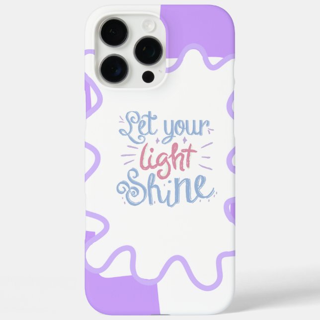 16 pro max phone case with motivational quote (Rückseite)