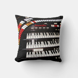 16" quadratische Kissen-Antiken-Organ-Tastatur Kissen