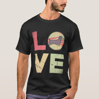 16 Retro Vintage Dachshund-Hundemutter-Geschenke D T-Shirt