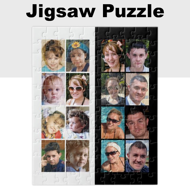 16 Schwarzweiß-Collage mit 16 Foto Puzzle (Von Creator hochgeladen)