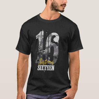 16 Sechzehn bis 16 Jahre altes T-Shirt 2004 Vintag