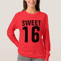 16 SECHZEHN GEBURTSTAG-T - SHIRT
