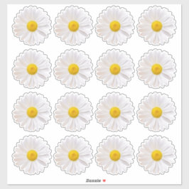 16 Shasta Daisy Blume Kiss-Cut Stickers Aufkleber