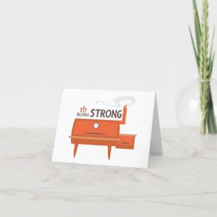 16 Stunden stark Dankeskarte