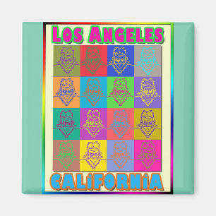 16 Surfer Los Angeles Magnet