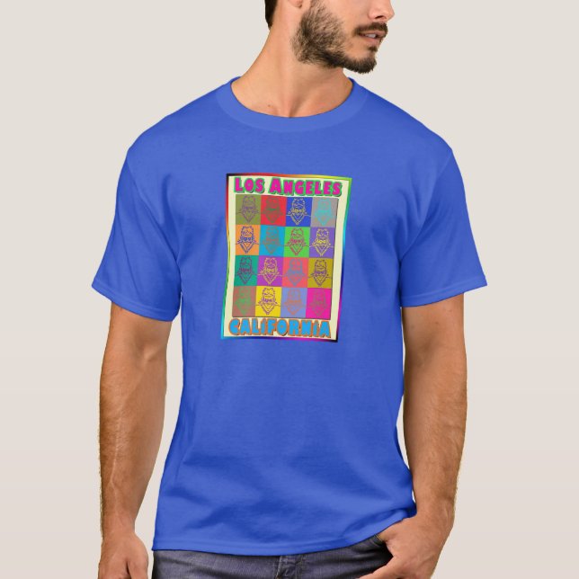 16 Surfer Los Angeles T - Shirt (Vorderseite)