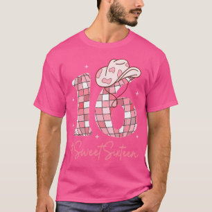 16 Sweet Sixn Western Rodeo 16th Birthday Girl T-Shirt
