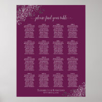 16 Tafelsilber auf Cassis Wedding Seating Chart