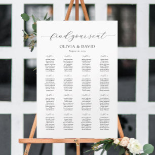 16 Tische Einfach Unsere Lieblings-Personen Sitzpl Poster