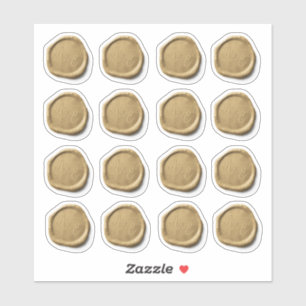 16 Wedding Envelope Imitate Gold Wax Siegel Aufkleber