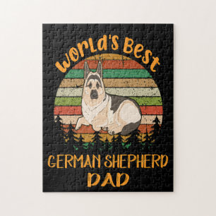 16 Weltbestdeutscher Schäferhund-Vater Puzzle