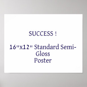 16"x12" Standard-Halbglanzposter Poster