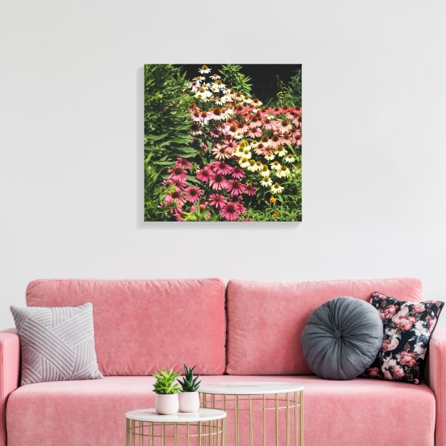 16"x16" Sonnenhüte Leinwanddruck (Insitu (Wohnzimmer))