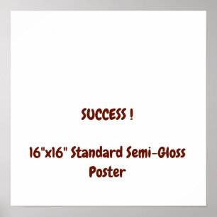 16"x16" Standard-Hochglanzposter Poster