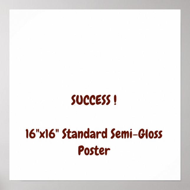 16"x16" Standard-Hochglanzposter Poster (Vorne)