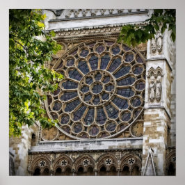 16"x16", Westminster Abbey - Fenster aus festem Gl Poster