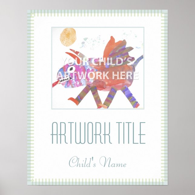 16"x20" Blue Line Poster $13,50 (Vorne)