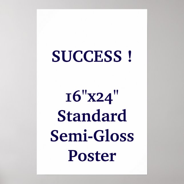 16"x24" Standard-Halbglanzposter Poster (Vorne)
