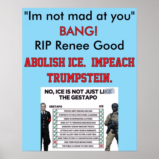 16 x 20 inch rally poster (Vorne)