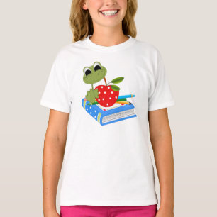 #16Lil Lady Frog Bella Ringer T - Shirt