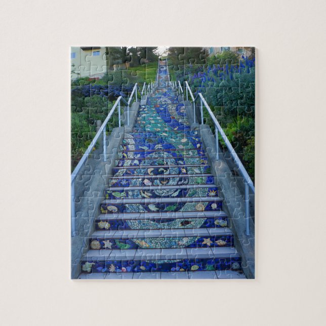 16th Avenue Tiled Steps #5 Jigsaw Puzzle (Vertikal)