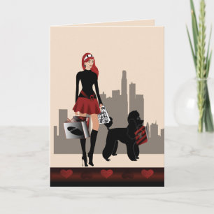 16th Birthday  Girl shop for the great celebration Karte