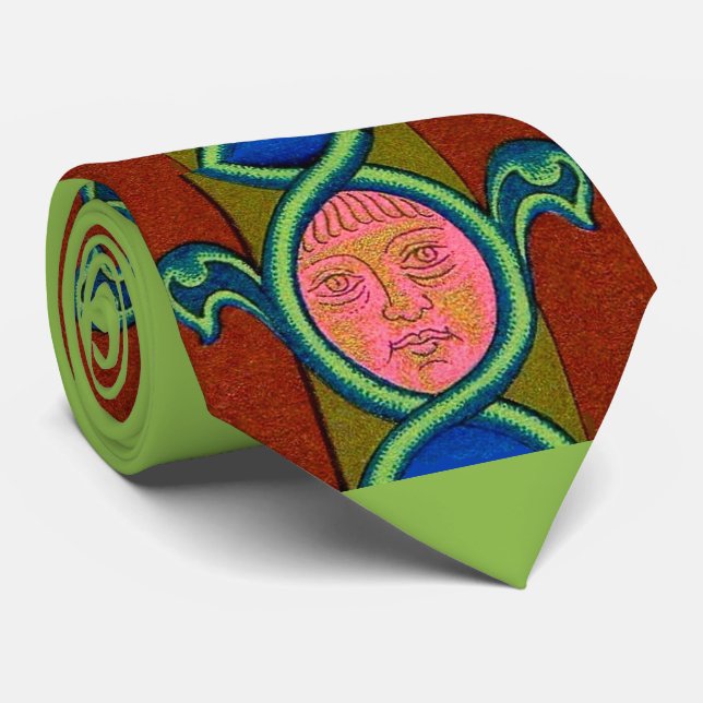 16th century found face print  krawatte (Gerollt)