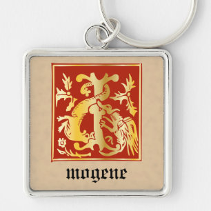 16th Century Mythic Creatures Decorative Capital I Schlüsselanhänger