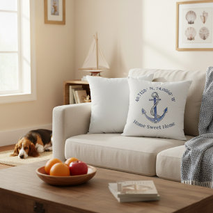 16x16 Home Sweet Home Lage- und Anker-Kissen Kissen