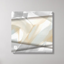 16x16" Sandy Tornado Trend Abstrakt Art Beige Leinwanddruck