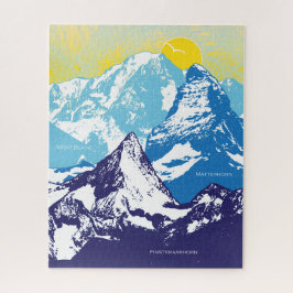 16x20 Berggipfel Puzzle für Colorblinde