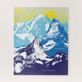 16x20 Berggipfel Puzzle für Colorblinde
