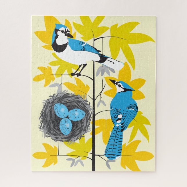 16x20 Blue Jay Puzzle für Colorblinde (Vertikal)
