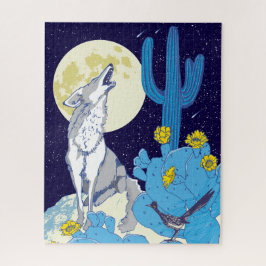 16x20 Howling Coyote Puzzle für Colorblinde