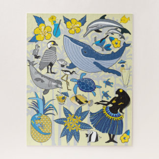 16x20 I Liebe Hawaii Puzzle für Colorblinde