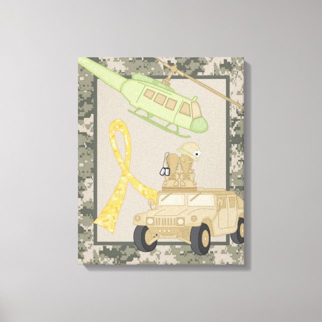 16x20 Leinwand Art Kinderzimmer Print ARMY ACU Cam (Vorderseite)