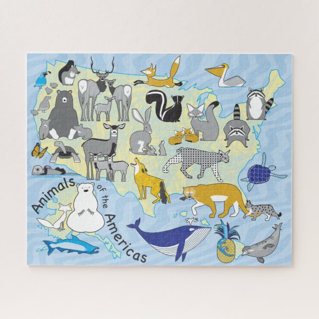 16x20 US-Tierpuzzle für Farbblindler Puzzle (Horizontal)