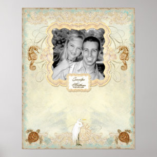 16x20 Verlobungsfoto-Unterschriftenposter - Fine A Poster